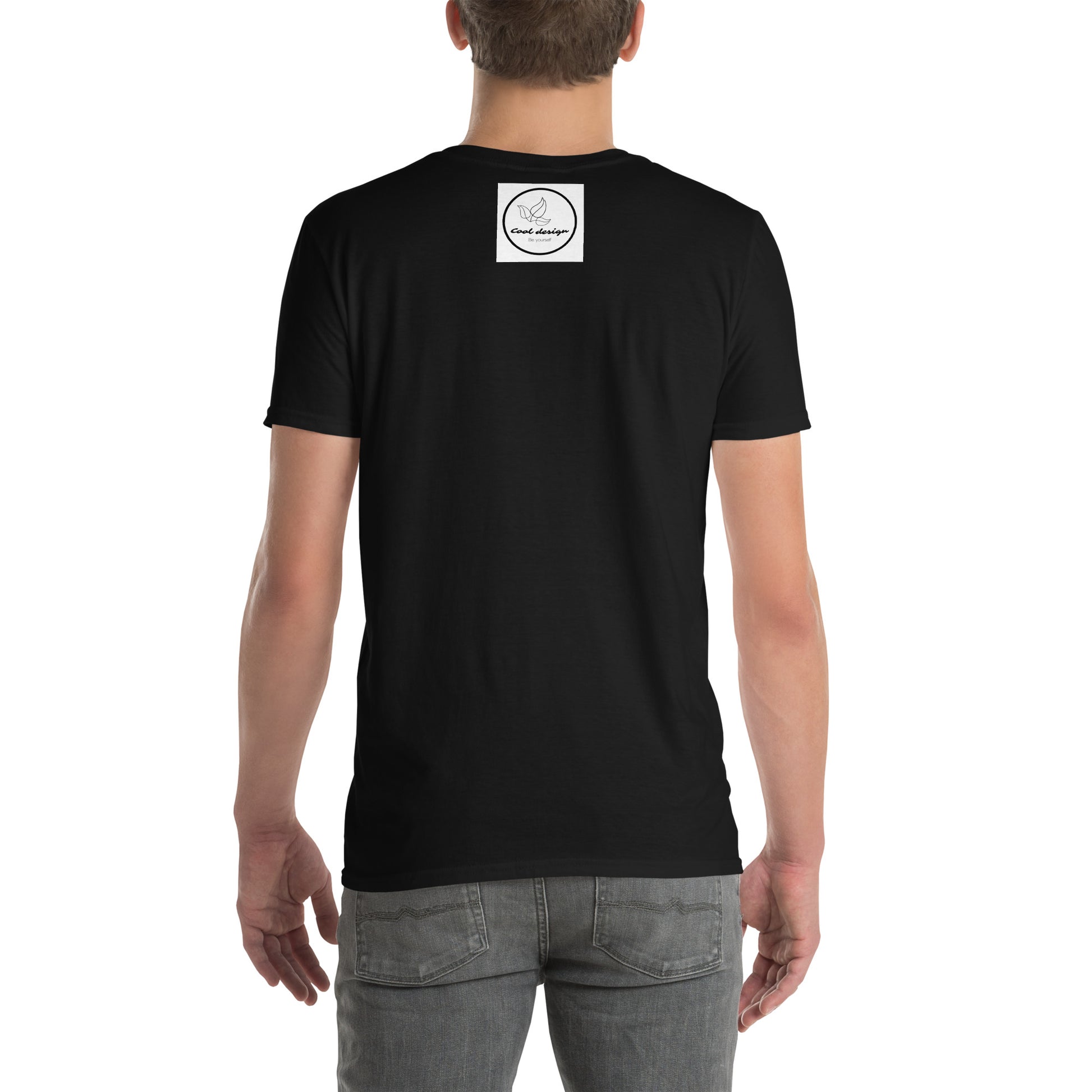 t-shirts for men black back