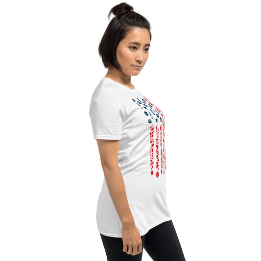 Women's US Flag Graphic T-Shirt