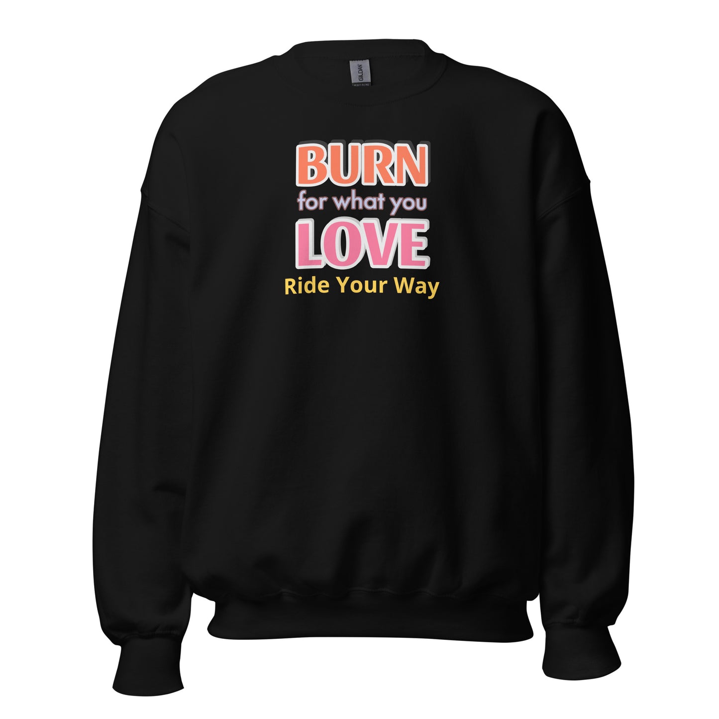 Unisex Heavy Blend Crewneck Sweatshirt Burn Love for Woman
