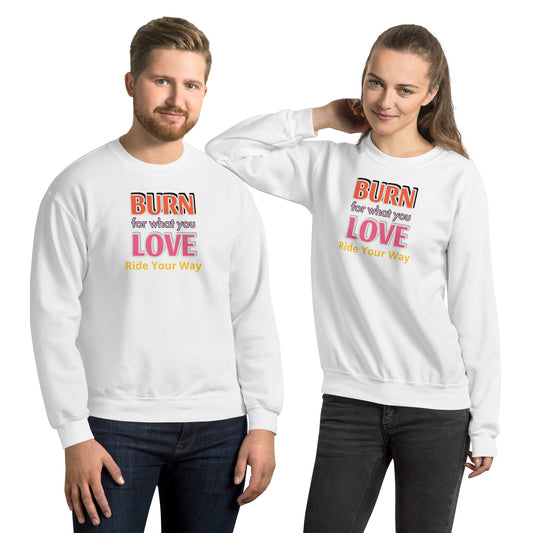 Unisex Heavy Blend Crewneck Sweatshirt Burn Love for Couple