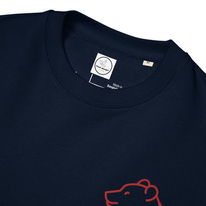 Unisex Eco Sweatshirt Embroidery Piggy for Man