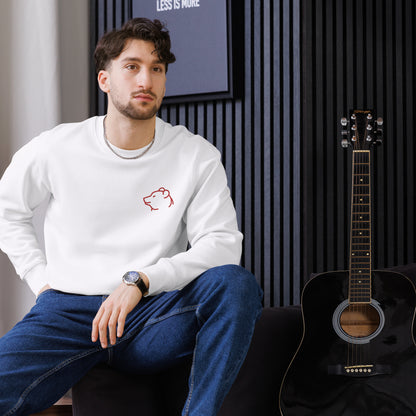 Unisex Eco Sweatshirt Embroidery Piggy for Man