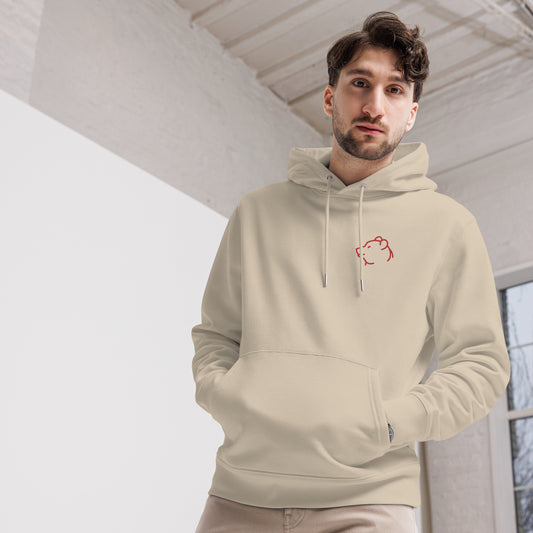 Unisex Essential Eco Hoodie Piggy Embroidery for Man