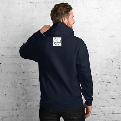 unisex hoodies navy back