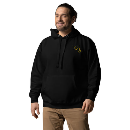 Men's Premium Unisex Hoodie Gold Squirrel Embroidery