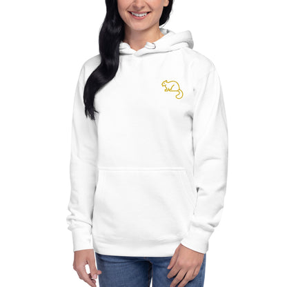 Unisex Hoodie Squirrel Embroidery Women