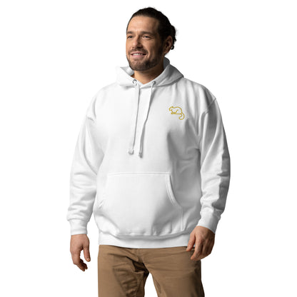 Men's Premium Unisex Hoodie Gold Squirrel Embroidery