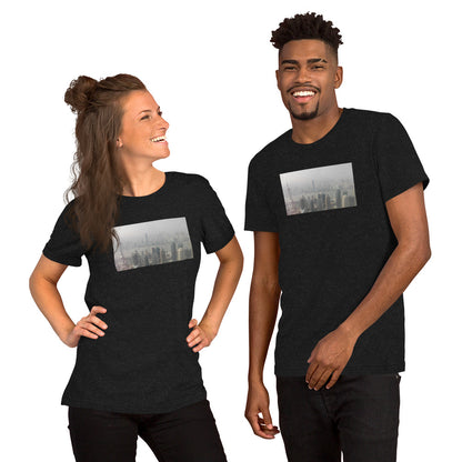 a couple of people standing next to each other 