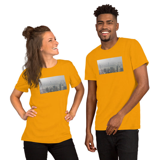 a couple of people standing next to each other 