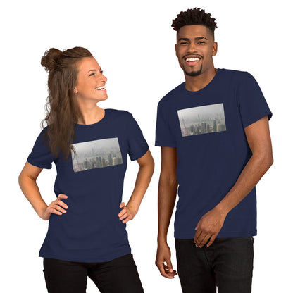 a couple of people standing next to each other 