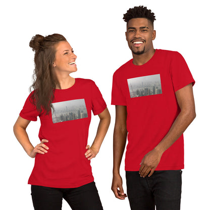 a couple of people standing next to each other 