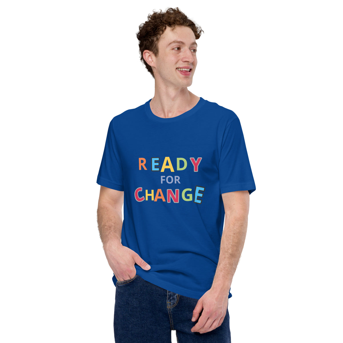 Unisex Short Sleeve Jersey T-Shirt Ready for Change